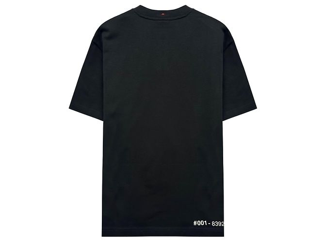 Moncler T-Shirt mit gespiegeltem Logo Schwarz Mehrfarben - Ansicht 7