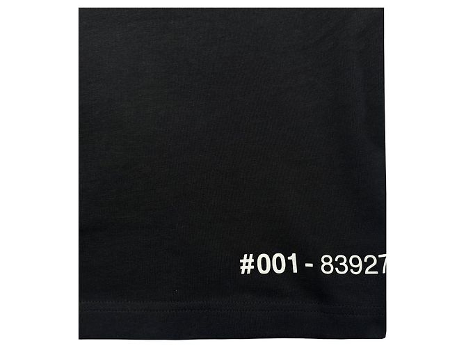 Moncler T-Shirt mit gespiegeltem Logo Schwarz Mehrfarben - Ansicht 9