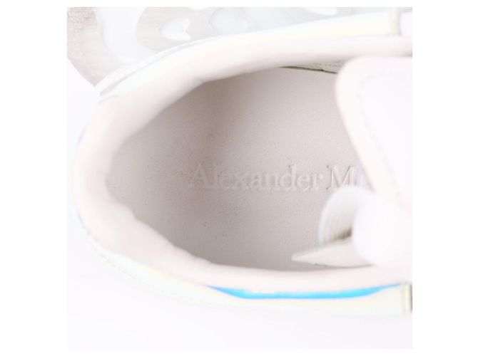 Tênis Oversized Hologram Alexander McQueen Branco - vista 11