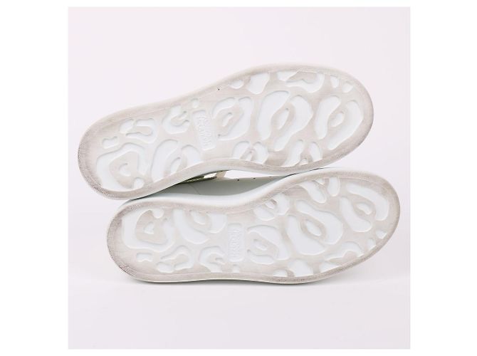 Tênis Oversized Hologram Alexander McQueen Branco - vista 9