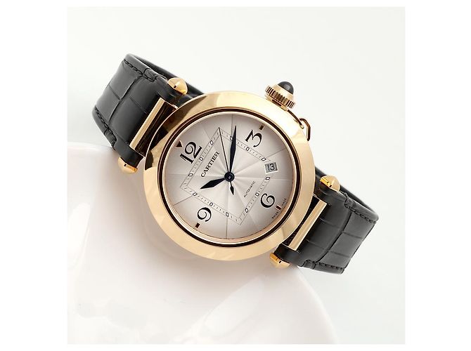 Cartier Relógio Pasha Gold Large para homem com caixa e garantia Dourado - vista 21