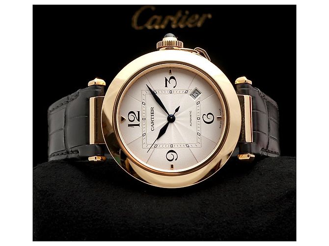 Cartier Relógio Pasha Gold Large para homem com caixa e garantia Dourado - vista 26