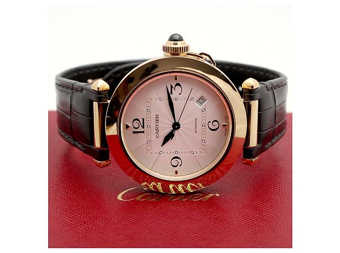 Cartier Relógio Pasha Gold Large para homem com caixa e garantia Dourado - vista 29