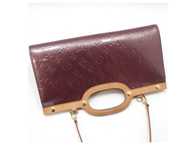Louis Vuitton Borsa a Spalla Monogram Vernis Luxbury Porpora - vista 3