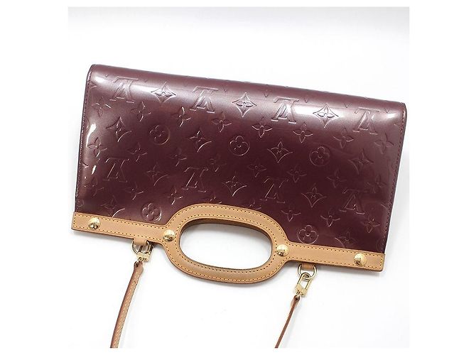 Louis Vuitton Borsa a Spalla Monogram Vernis Luxbury Porpora - vista 4