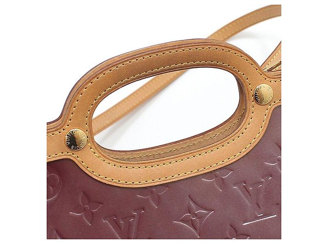 Louis Vuitton Borsa a Spalla Monogram Vernis Luxbury Porpora - vista 7