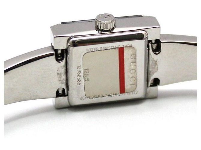 Gucci Relógio de aço com pulseira de bracelete e quartzo Prata - vista 7