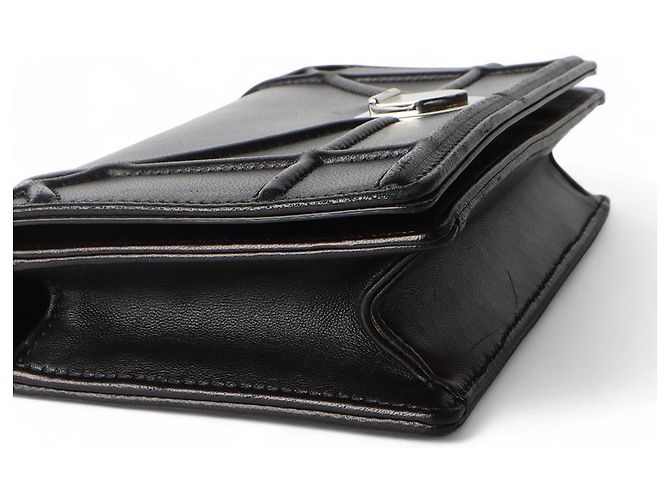 Micro Diorama Borsa con patta e catena in pelle di vitello Multicolore - vista 5