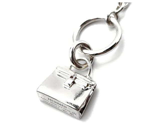 Hermès Pulsera Kelly Amulet en plata - vista 3