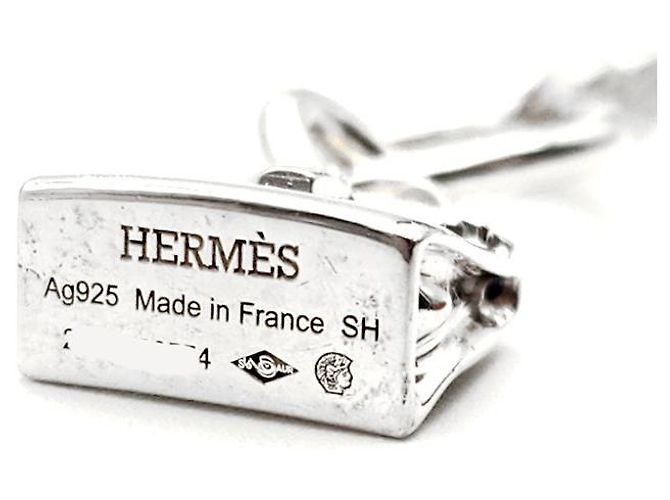 Hermès Pulsera Kelly Amulet en plata - vista 6