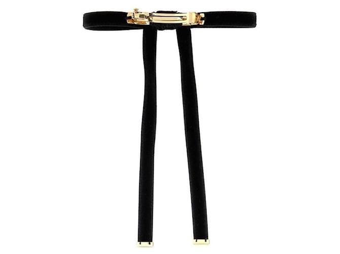 Prada Haarspange aus Samt Schwarz - Ansicht 5