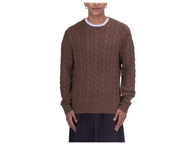 Ralph Lauren Zopfstrick mit Pony-Logo-Stickerei Braun - Ansicht 5
