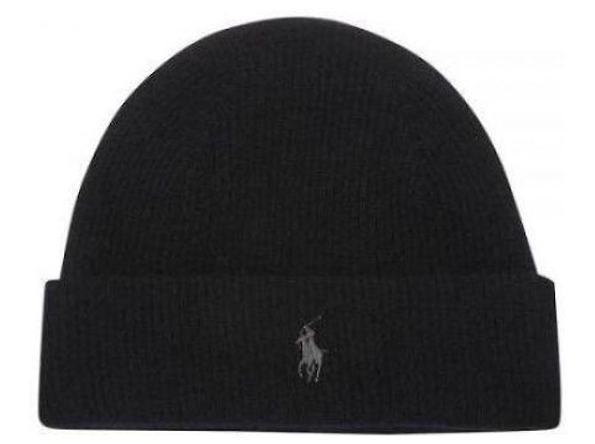 Ralph Lauren Cashmere-Beanie Schwarz - Ansicht 4