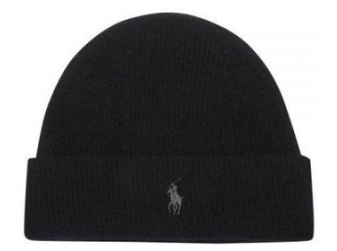 Ralph Lauren Cashmere-Beanie Schwarz - Ansicht 5