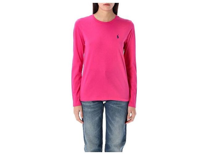 Ralph Lauren Besticktes Langarm-T-Shirt mit Pony-Logo - Ansicht 4