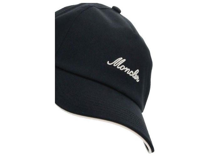 Moncler Cappellino da baseball in cotone Nero - vista 6