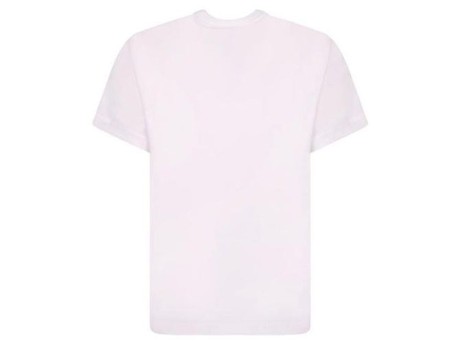 Moncler Baumwoll-T-Shirt mit Logo Weiß - Ansicht 5