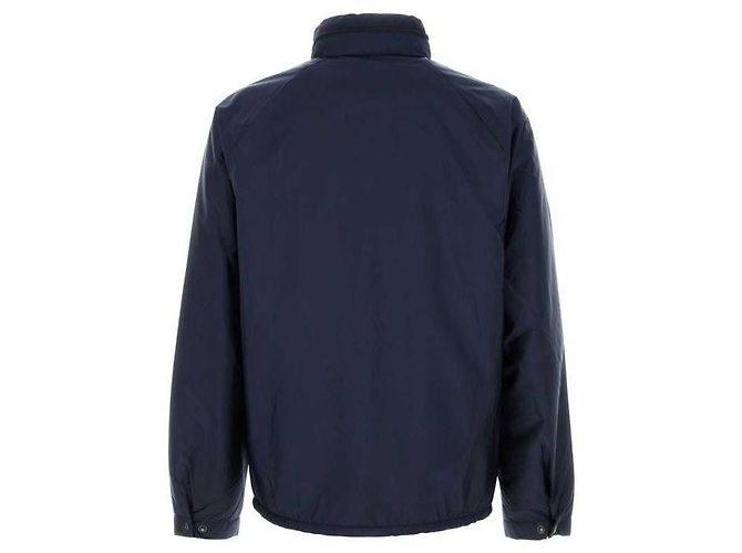 Prada Giacca con Cappuccio in Re-Nylon Blu - vista 5