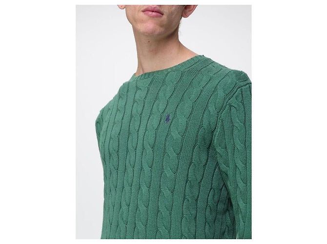 Ralph Lauren Zopfstrick mit Pony-Logo-Stickerei Grün - Ansicht 6