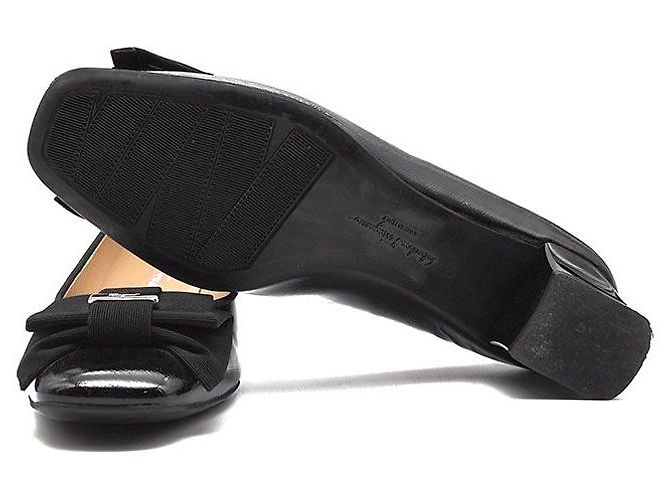 Salvatore Ferragamo Décolleté My Muse in vernice Nero - vista 6
