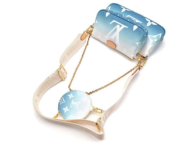 Multi Pochette Louis Vuitton Pochette Accessori Multi Monogram by the Pool Blu - vista 4