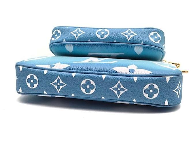 Multi Pochette Louis Vuitton Pochette Accessori Multi Monogram by the Pool Blu - vista 7