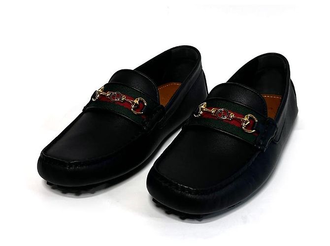 Gucci Scarpe da guida Web Black Multicolore - vista 2