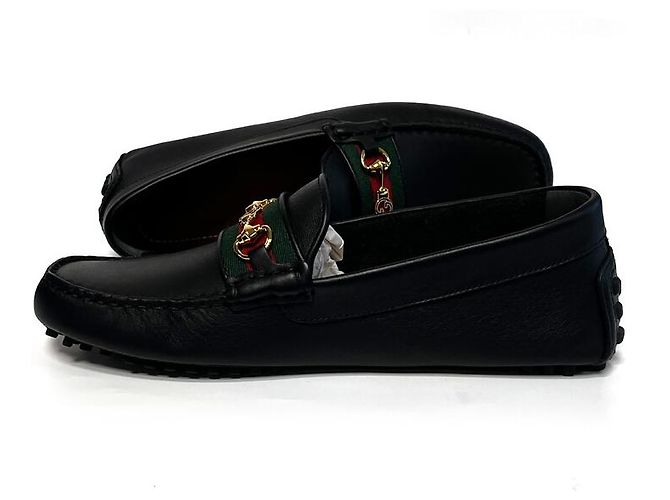 Gucci Scarpe da guida Web Black Multicolore - vista 6