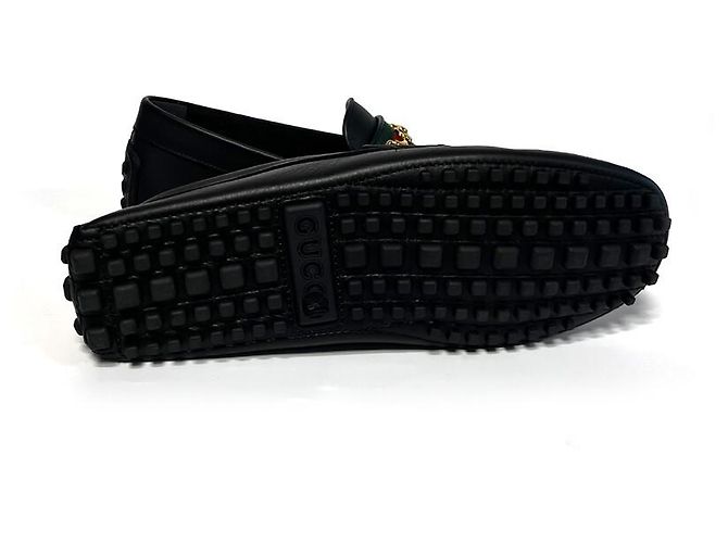 Gucci Scarpe da guida Web Black Multicolore - vista 7