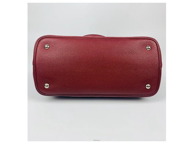 Prada Borsa tote a spalla Vitello Daino Rosso - vista 5