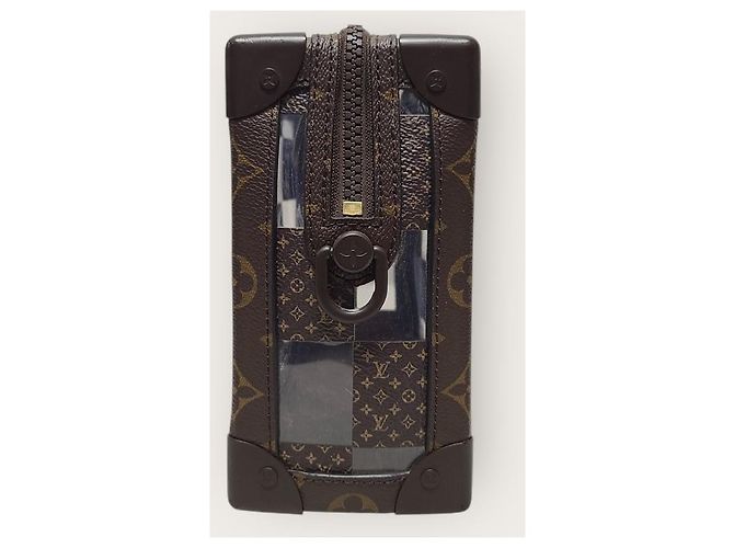 Louis Vuitton Monogram Damier Pattern PVC Chess Soft Trunk Bag Brown - view 5