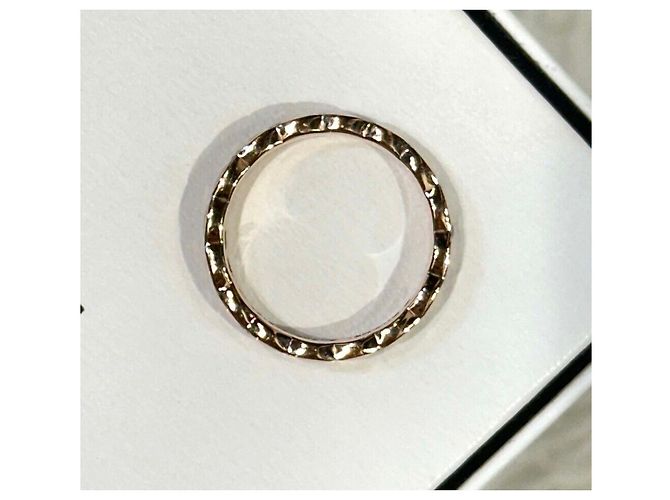 Chanel Beige Gold Coco Crush Diamant Mini Ring Braun - Ansicht 4