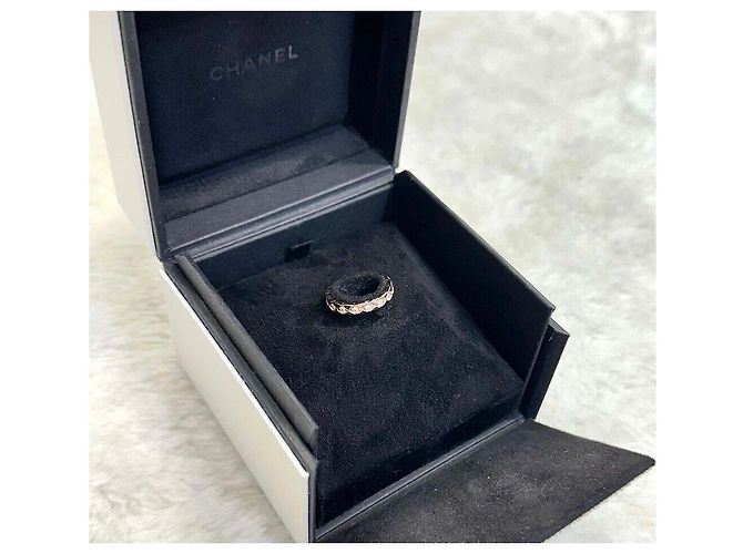 Chanel Beige Gold Coco Crush Diamant Mini Ring Braun - Ansicht 7