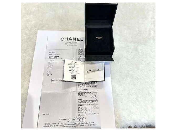Chanel Beige Gold Coco Crush Diamant Mini Ring Braun - Ansicht 8