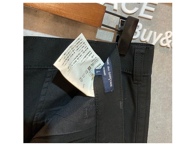 Comme Des Garcons Pantaloni ampi in cotone neri Nero - vista 3