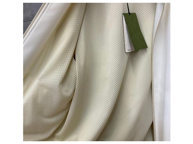 Gucci Three Stripe Lining Jersey Jacket White - view 4