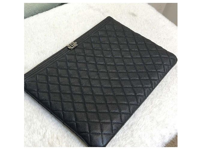 Chanel Clutch Boy Large Vintage Silver Series Multicolore - vista 2