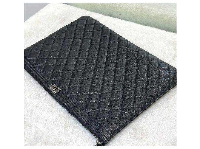 Chanel Clutch Boy Large Vintage Silver Series Multicolore - vista 3