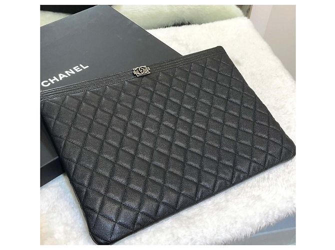 Chanel Clutch Boy Large Vintage Silver Series Multicolore - vista 6