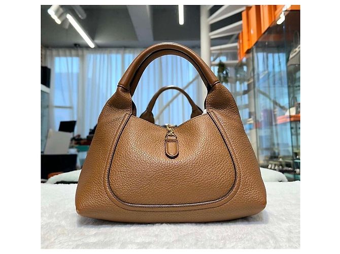Gucci Softbit Top Handle aus Leder braun - Ansicht 2