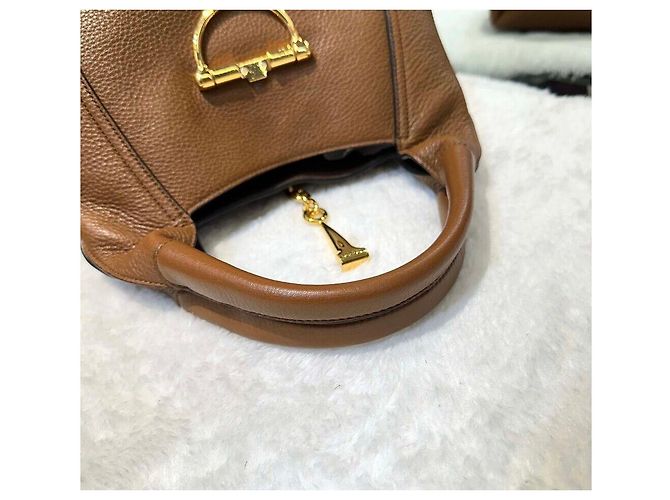 Gucci Softbit Top Handle aus Leder braun - Ansicht 6
