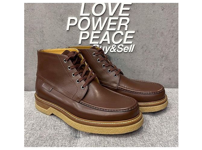 Hermès Denver Leather Ankle Boots Brown - view 3