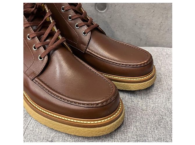Hermès Denver Leather Ankle Boots Brown - view 4