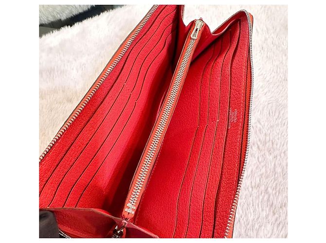 Hermès Guilty Wallet Azzap Zipper Long Wallet Rot - Ansicht 7