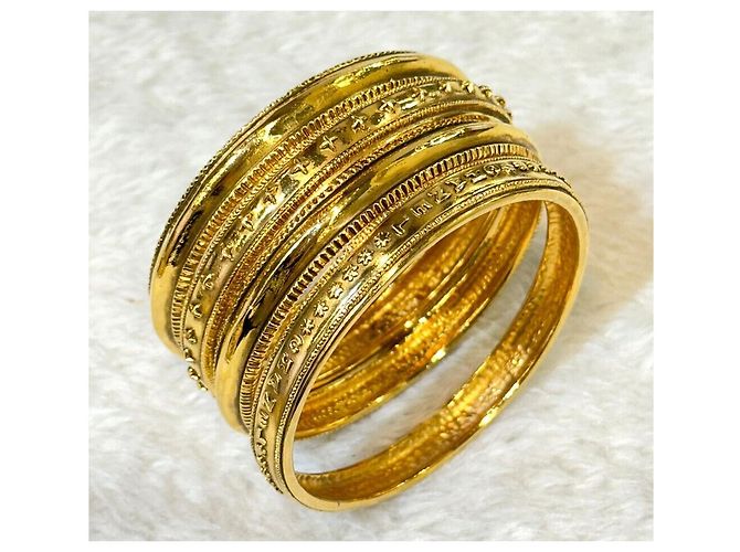 Bracciale Rigido Chanel Gold Vintage D'oro - vista 3