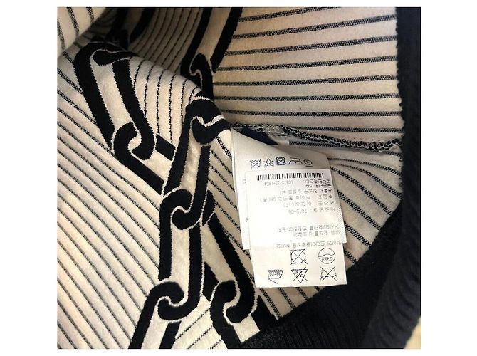 Louis Vuitton Sweatshirt aus Baumwolle Love Power Piece Schwarz mit Kettenstich - Ansicht 6