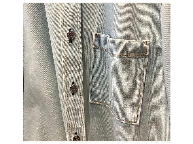 Camicia in denim Acne BLÅ KONST ROAD Pocket Light Blue - vista 4