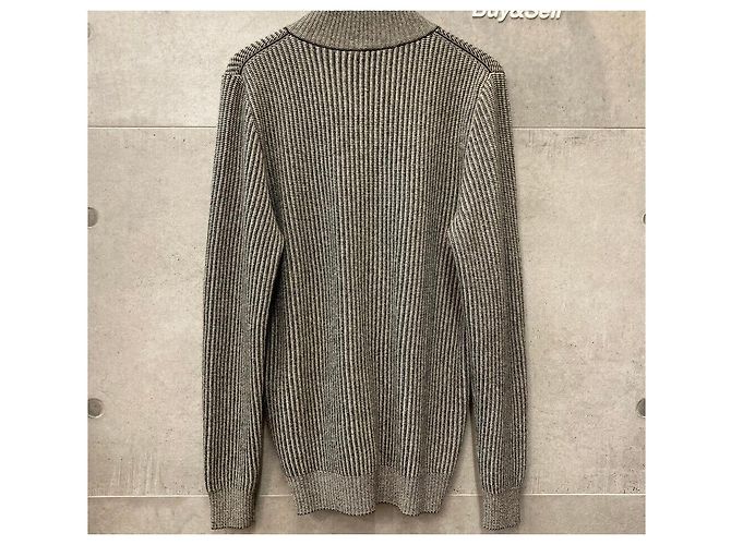 Kiton Cashmere-Strickjacke mit Reißverschluss Grau Braun - vista 2