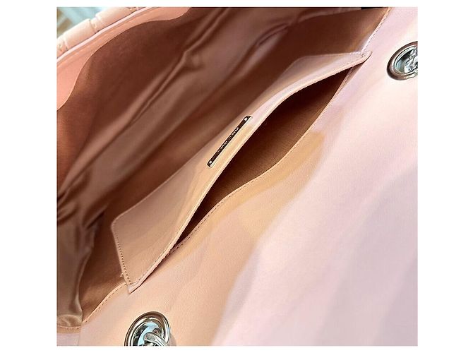 Miu Miu Borsa a tracolla trapuntata con catena Rosa chiaro - vista 7