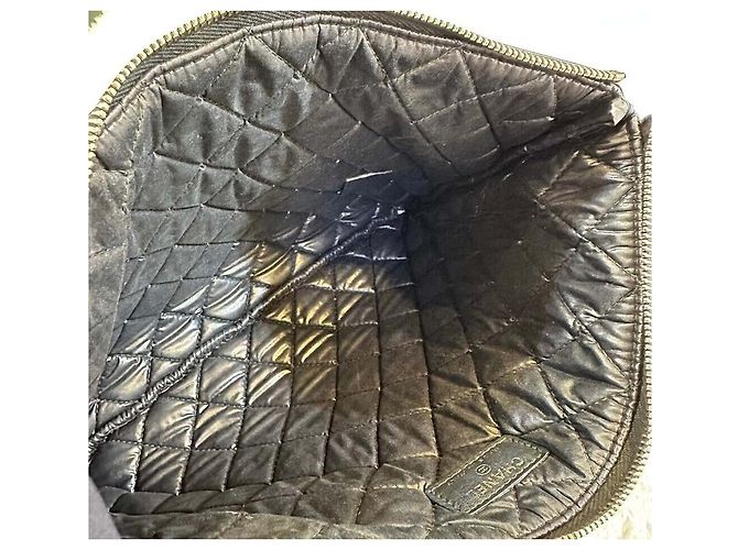 Clutch Chanel New Medium Caviar Black/Gold Series Nero - vista 7